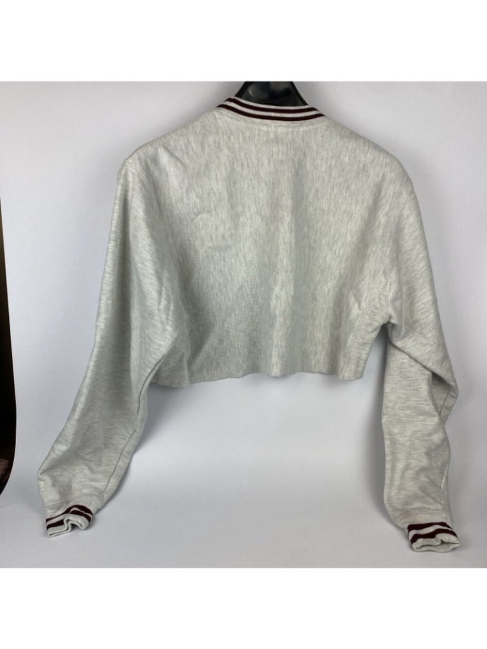 Champion Harvard Reverse Weave Crewneck Medium Cutoff Crop Top - Picture 4 of 4